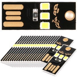 JESSINIE 20pcs Super Mini USB Light Ultra Slim, Bright Flexible LED Light for Laptop, Keyboard, Reading, Travel, Camping Accessories