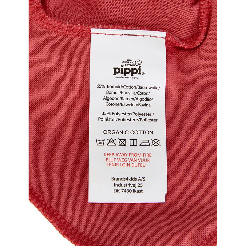 Pippi Unisex Baby Pippi Bib L, Baroque Rose, One Size