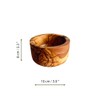 Set of 4 Olive Wood Serving Bowls, Handmade Wooden Bowls
