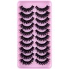 3D False Eyelashes, Natural Eyelashes, Pure Handmade Natural Look, Fluffy