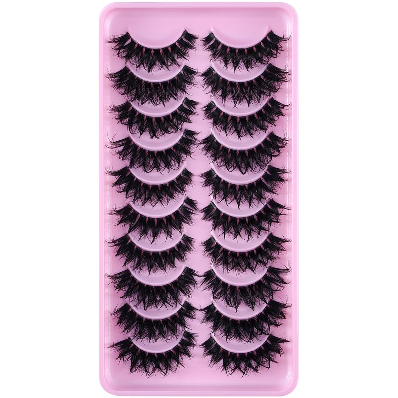 3D False Eyelashes, Natural Eyelashes, Pure Handmade Natural Look, Fluffy