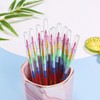 Pack of 6 Stackable Colouring Pencils for Children, Wax Crayons,