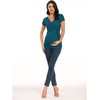 Glampunch Women's Maternity Shirts Short & Long Sleeve Tie Front