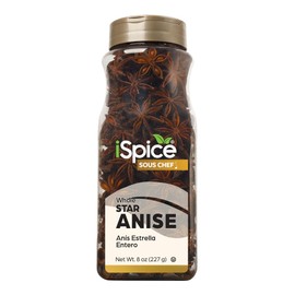 iSpice Premium | All Purpose Star Anise | Essential Kitchen Spices Anis Estrellado | All-Natural Estrella De Anis| 8 Oz (227g) (Anise whole)