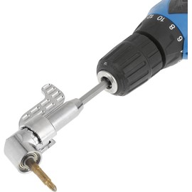 ieron 105 Degrees 1/4 Inch Right Angle Drill Adapter Hex Shank Screwdriver Angled Bit Holder Quick Change Drive Magnetic Bit Socket for Tight Space (Long + Short 2 Pack)