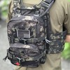 Tactical Mini Molle Hydration Pack,Molle Hydration Carrier with IFAK Pouch&US
