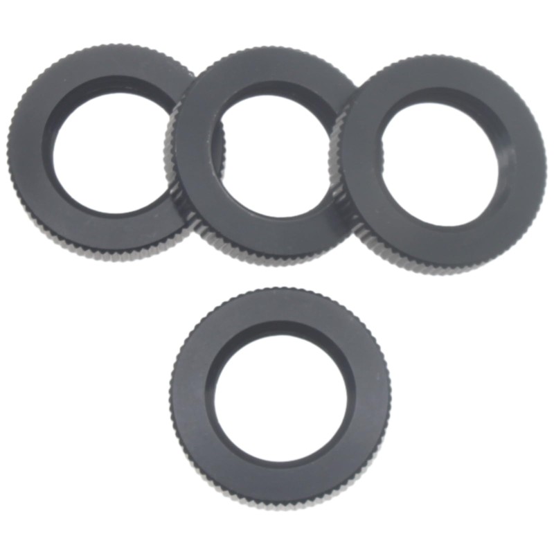 FDXGYH 4 Pcs 5/8"-27 Microphone Stand Nut Knurled Lock Nut