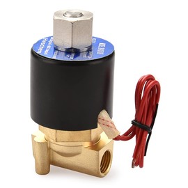 Heschen Brass Electric Solenoid Valve 2W025-08K 1/4 Inch AC 220V Direct Action Water Normally Open