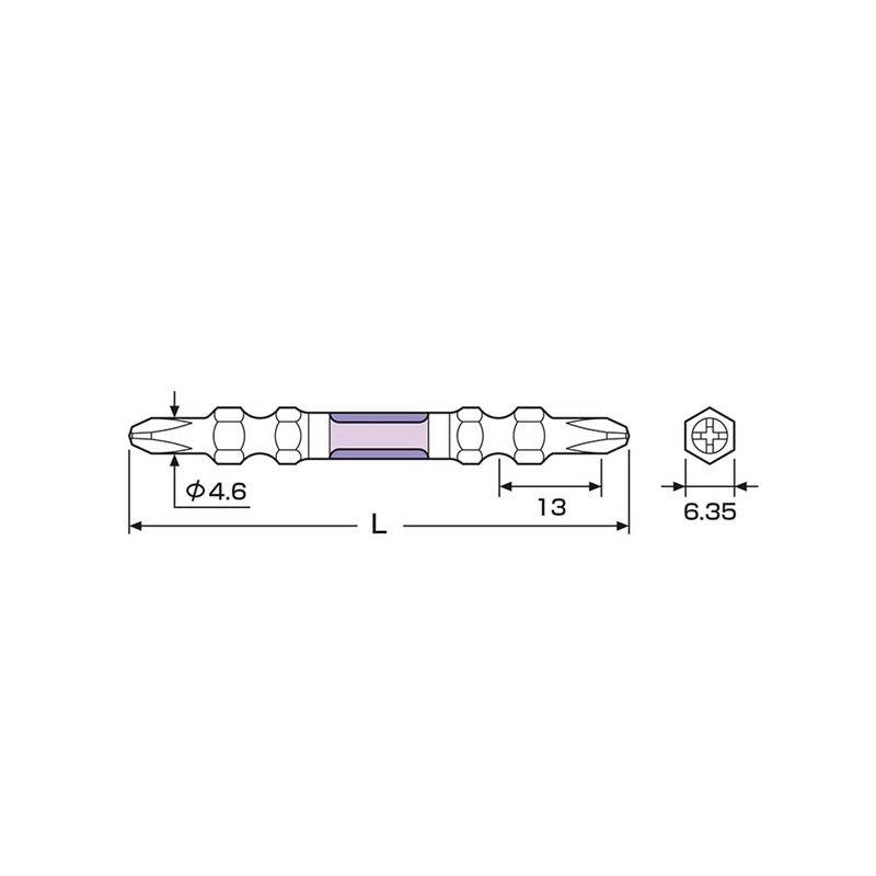 ANEX ARTS-14M Ryutenji Bit, Double-Ended, Slim +2 x 85 10