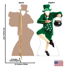 Cardboard People Leprechaun Stand-in Life Size Cardboard Cutout Standup