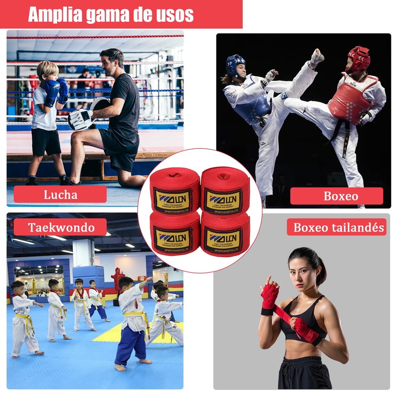 Vendas para Boxeo, Vendas Elásticas de Boxeo, Ringside Vendas para