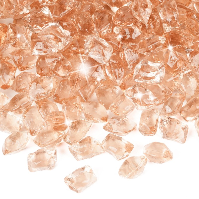 Mr. Fireglass 1/2-Inch Polygon Fire Glass for Fireplace Fire Pit