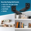 2 Pack Floating Shelf Brackets 5in, Heavy Duty Wall Mounted