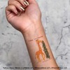 4 x 'Giraffe Decorating The Christmas Tree' Temporary Tattoos -
