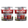 Zinsser 5001-2PK WaterTite Professional Waterproofing Paint, Gallon, White, 2 Pack