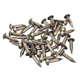 sourcing map 60 Pcs Small Tiny Nails 2.8mmx15mm(DXL) Tiny Brass Nails Hardware Nails Small Nail for Wooden DIY Decorative Boxes Household Accessories, Bronze Tone
