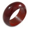 Avalaya Mahogany Brown Red Wood Bangle Bracelet(Possible Natural Irregularities) -