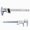 Calipers Measuring Tool, 150mm 6inch Plastic Digital Caliper LCD Digital