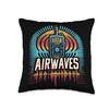 Scan The Airwaves Graphic Throw Pillow, 16x16, Multicolor