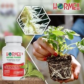 Hormex Rooting Powder #8 & Rooting Cubes Combo - Rooting Hormone for Semi-Hardwood Cuttings & Organic Peat Moss Coco Plugs - Fast, Healthy Root Growth for Propagation, Hydroponics, & Seed Starting