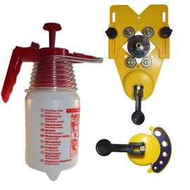 The Amazing Tile And Glass Cutter Diamond Drill Bit Holder Set for Diamond Core Bits Suction Hole Saw Guides for Straight Holes with Pressurized Water Delivery System Bottle