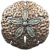 1 Sand Dollar Knob in Copper Patina