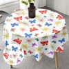 Round Tablecloth 150cm Butterfly Tablecloths Polyester Wipe Clean Table Cloth