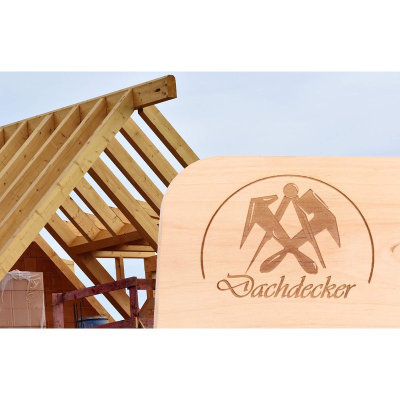 Bread Board with Guild Sign, Gift for Roofers, 25.5 x