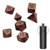 MisFun 7 Piece Dice, DND Dice, Metal DND Dice Set,
