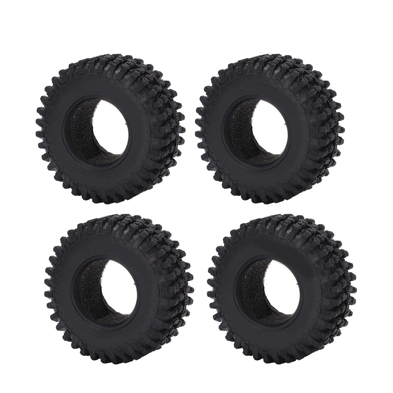 4PCS RC Wheel Tire Rubber Tyre 51mm Diameter for Axial