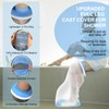 YUNCHI Upgraded Extra Wide Full Leg Cast Cover for Shower