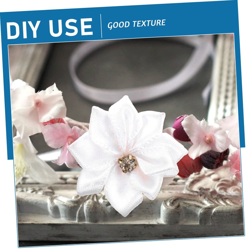 minkissy 100pcs 3cm Small Flower with Diamond Cuticle Oil Pen