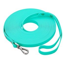 Correa larga impermeable de entrenamiento para perros de 30 pies, correas de PVC para perros grandes, medianos, pequeños, para entrenamiento de perros, playa, patio, juego, campamento, verde menta
