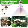 Meonum 1 Pack LED Mushroom Grow Light, Dual Spectrum Grow
