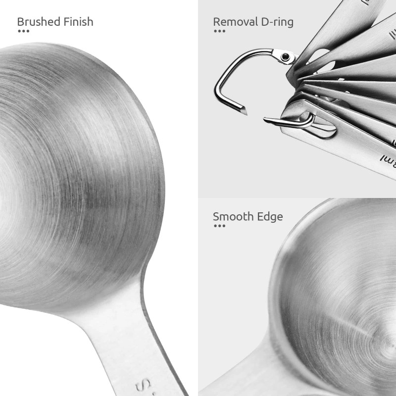 U-Taste Measuring Spoons: U-Taste 18/8 Stainless Steel Set of 7