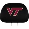 Team Promark Virginia Tech Hokies Premium Pair of Auto Head Rest Covers, Black, Elastic,...