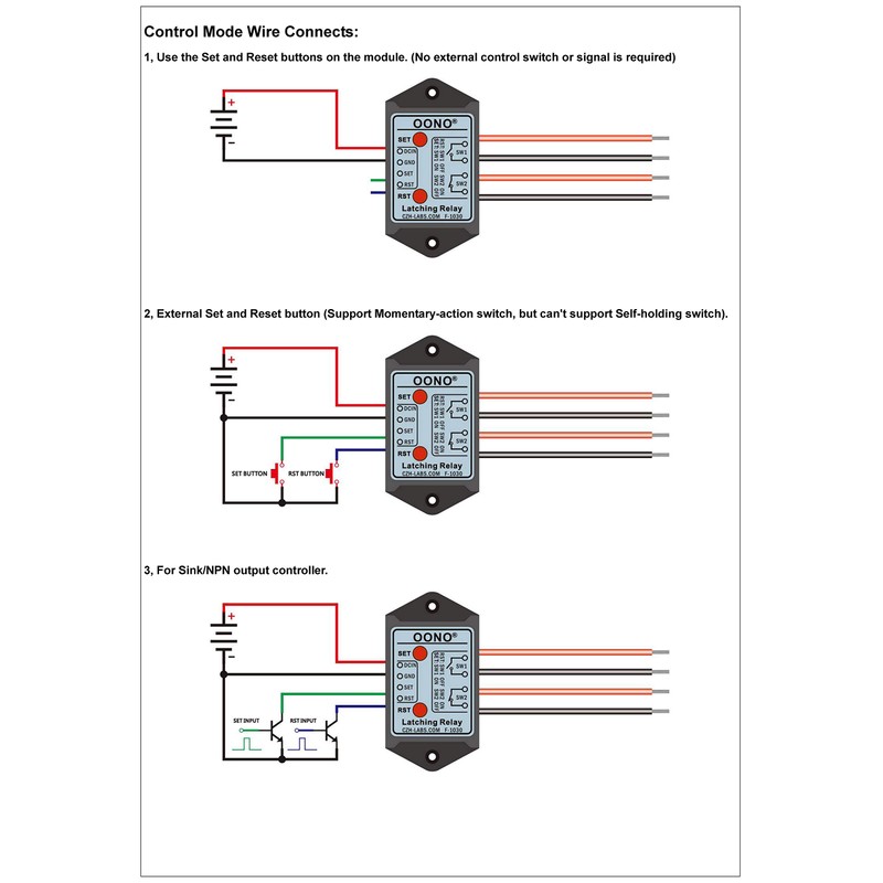 DPST 1NO 1NC 8Amp Latching Relay Module (DC24V)