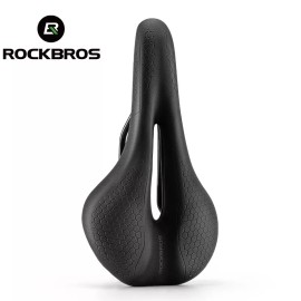 RockBros Bicycle Cushion Soft Saddle Comfort Wide Racing MTB Mountain Bike PU Hollow Seat - 14*5*27cm