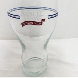 Samuel Adams Boston Lager Pint Glass Clear With Logo -Size 6.75" Tall