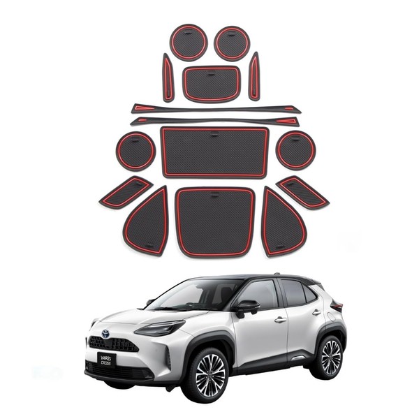 fieldlabo Yaris Cloth Accessories, Rubber Mat, Pocket Mat, Anti-Slip, Scratch-Resistant,