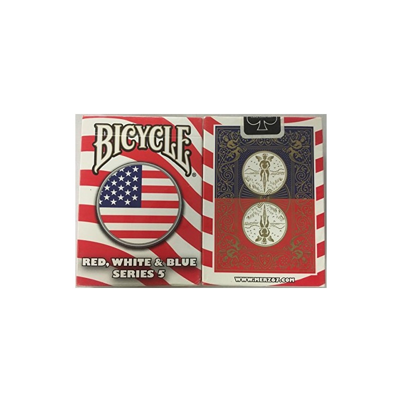 USPC Bicycle Red, White and Blue Series 5 Circle Design