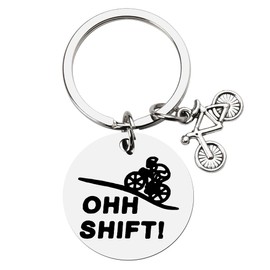 Funny Bike Keychain Accessories for Men Women Christmas Cycling Gifts for Bike Riders and Enthusiasts Humorous Gag Gifts for Bikers Cool Gifts for Bicycle Riders Mountain Biking Gifts for Girls Boys