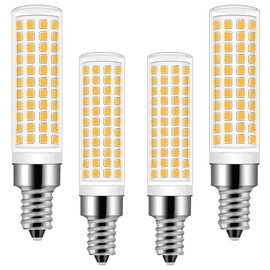 hekmazon E12 Led Candelabra 75W 80W 90W Halogen Equivalent Light Bulb 10W Chandelier Bulbs Warm White 3000K Pack of 4
