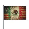 Mexican American Flag Mexico Flag 3x5 Ft Double Sided Print