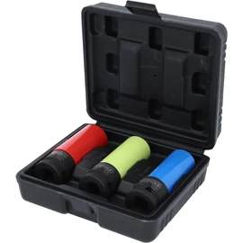KS Tools 515.107 Torque Impact Socket Set, 3 Pieces, 1/2-Inch