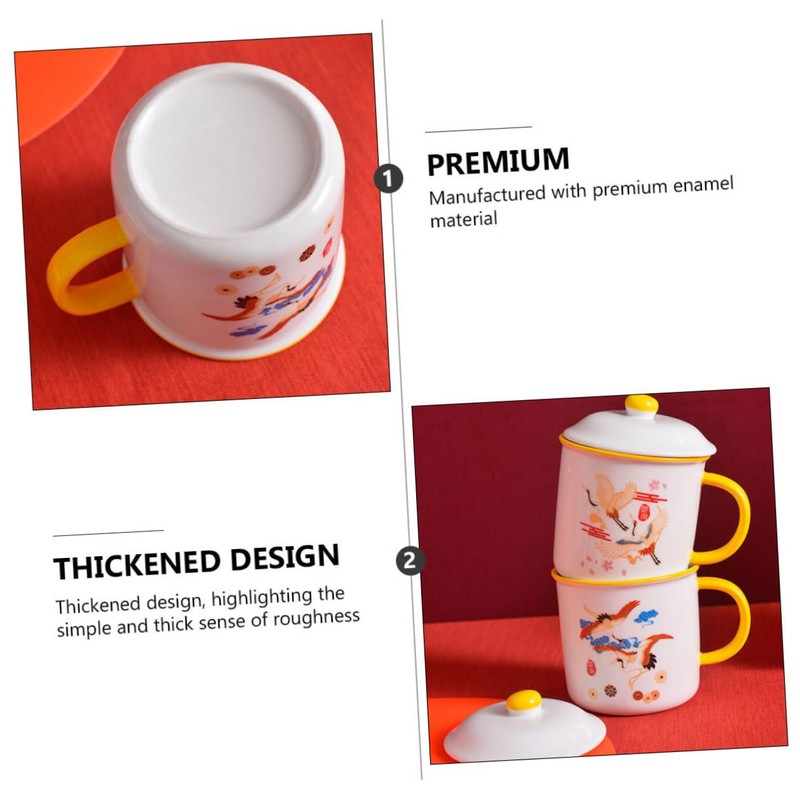 MAGICLULU Mugs Set for Wedding Heat Resistant Tea Cup Creative