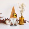 Gehydy Set of 3 Autumn Gonks Decoration Maple Leaf Flower