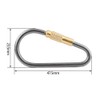 Multifunction Climbing Carabiner D-Shaped Ring Buckle Titanium Alloy Keychain for