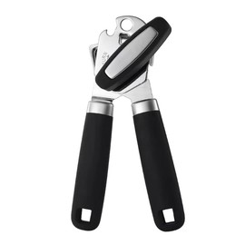 Heavy Duty Stainless Steel Manual Can Opener,Smooth Edge,Comfortable Soft Handle,Rust Proof and Easy Turn Knob