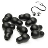Unbranded 10Pcs Silicone Black Soft Eartips Earplug Earpieces For Littmann